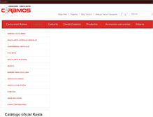 Tablet Screenshot of carrocerias-ramos.com